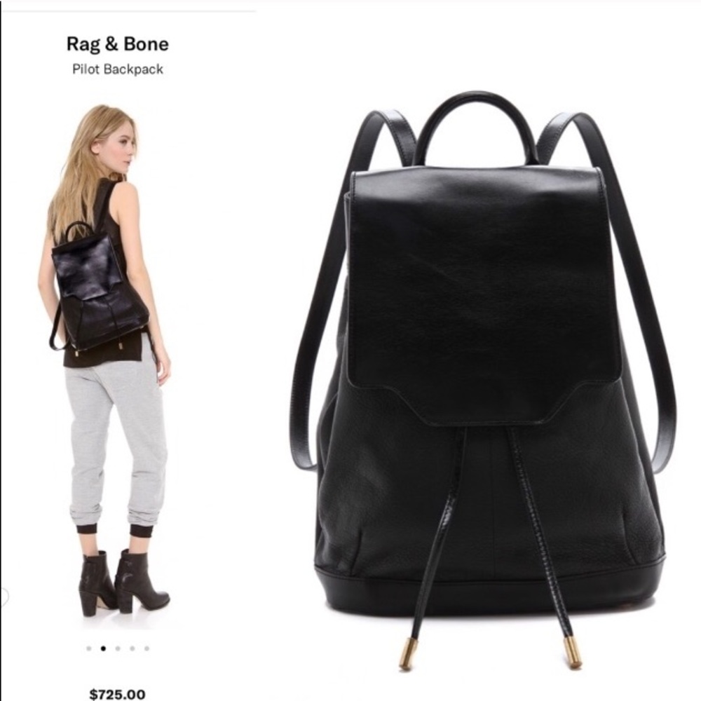 Rag and Bone Pilot Leather Backpack